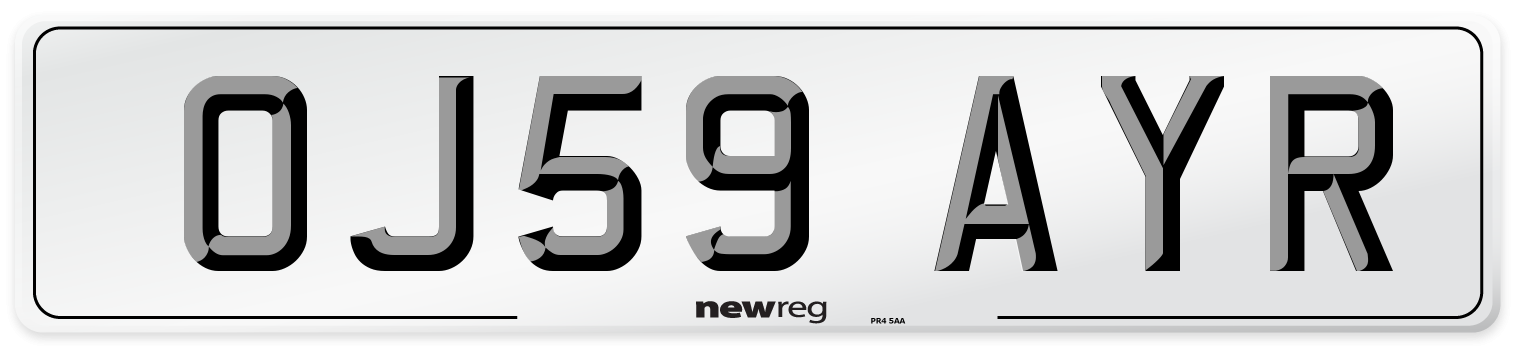 OJ59 AYR Number Plate from New Reg